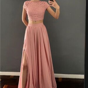 2 Piece Lace skirt set